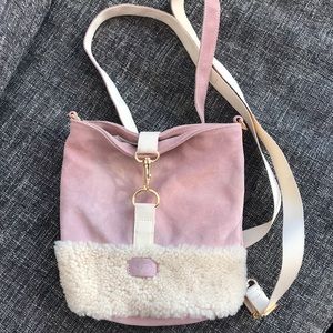 UGG Emalyn Bucket Suede Sheepskin bag